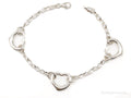 Vintage Italian Hearts Chain Link Sterling Silver Bracelet | Jewelry > Bracelets | Wiccan Center