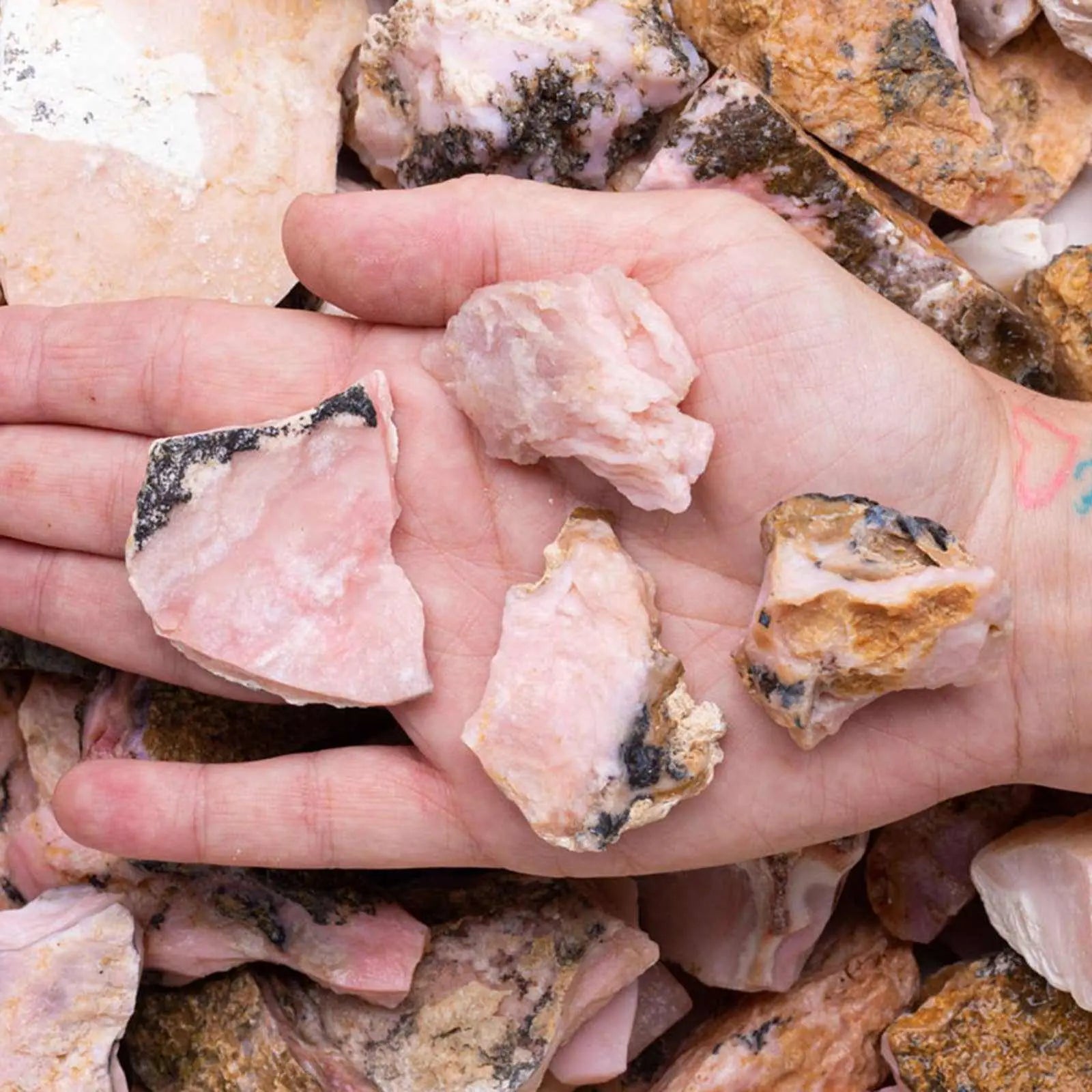 Rough Pink Opal – Raw Stone from Peru | Rough Stones | Wiccan Center
