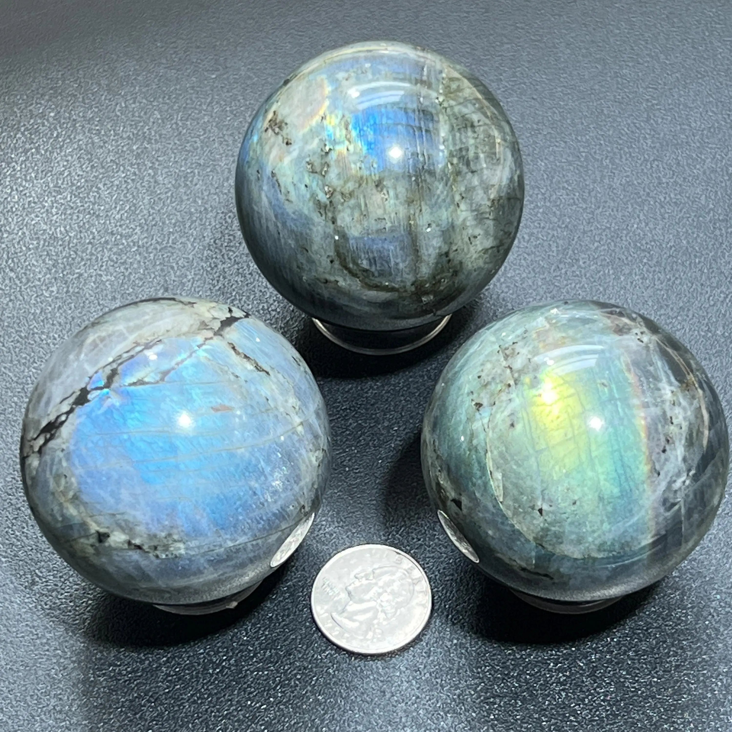Flashy Labradorite Spheres (50-60mm) Wholesale Carving | Home & Living > Home Decor > Home Accents > Rocks & Geodes | Wiccan Center