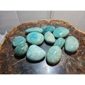 Green Amazonite Quartz Crystal Palm Stone — Large, Polished | CrystalCloud Company | Palm Stones & Tumbled Crystals | Wiccan Center