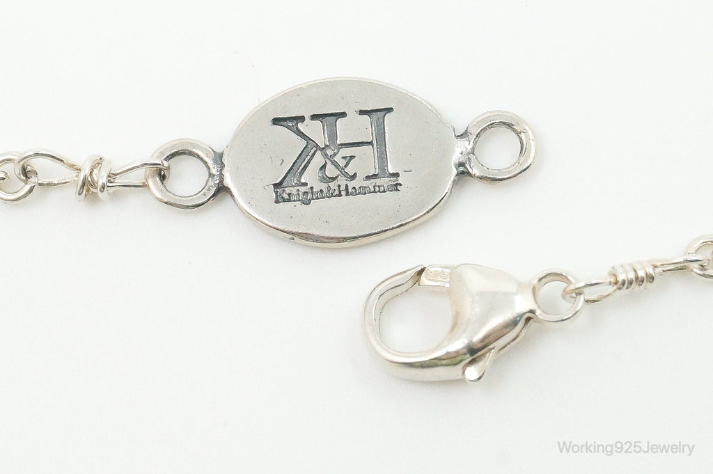 Designer Knight & Hammer Large Smoky Topaz Bee Sterling Silver Necklace | Jewelry > Necklaces > Pendants | Wiccan Center