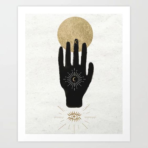 Stardust Palmistry Art Print