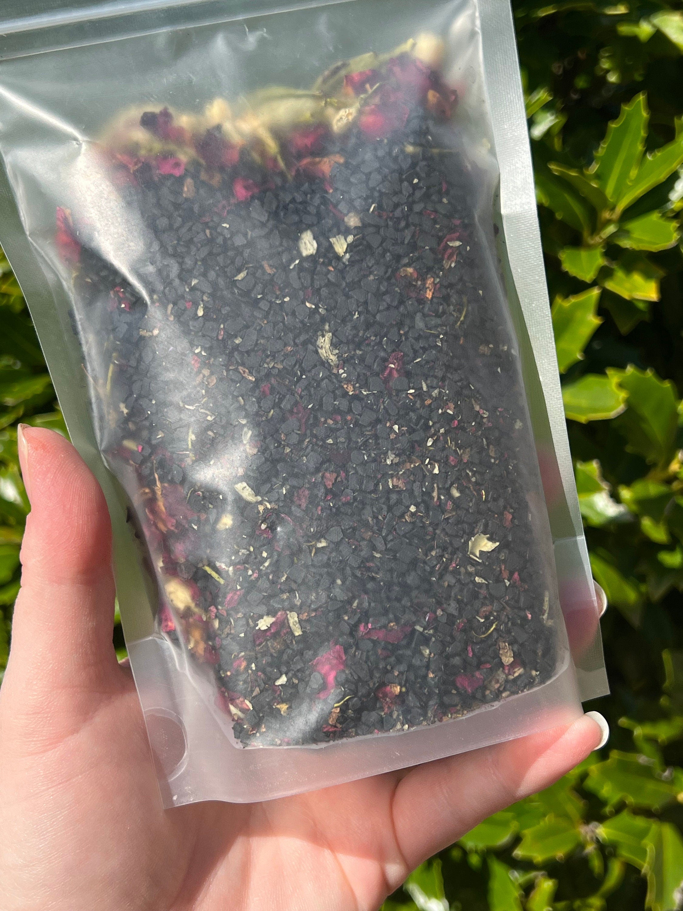 Lilith Ritual Bath Salts | Dark Moon Goddess Offering Lilit Temptress Witchy Devotional Pagan Deity Herbal Carnelian Crystal Black Salt Soak | | Wiccan Center