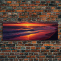 Large Art Sunset, Beach landscape, Coastal Art Print, Beach House, Coastal Decor, Beach Painting, Sunset Art, Framed/Unframed Canvas/Print | | Wiccan Center