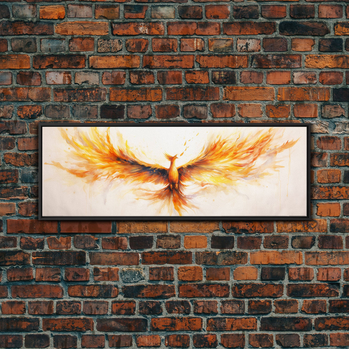 The Phoenix Panoramic Print, Mystical Rebirth, Framed Wall Art, Reincarnation Art | | Wiccan Center