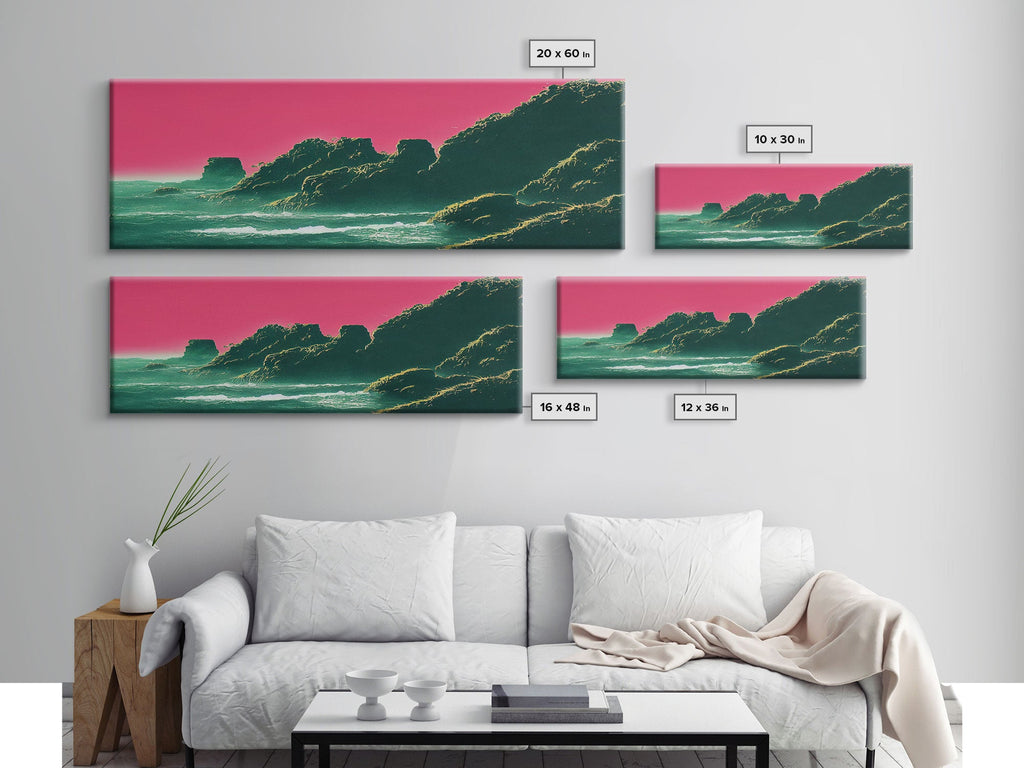 large ocean sunset painting on canvas big ocean canvas print large wall art colorful cloud painting abstract sea beach painting | | Wiccan Center