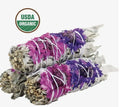 'Blissful Floral' White Sage Smudge Stick (4 in.) | Smudge Sticks | Wiccan Center