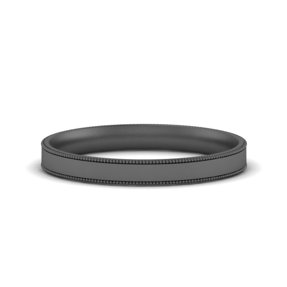 4 mm Stepped Edge Comfort Fit Flat Mens Band