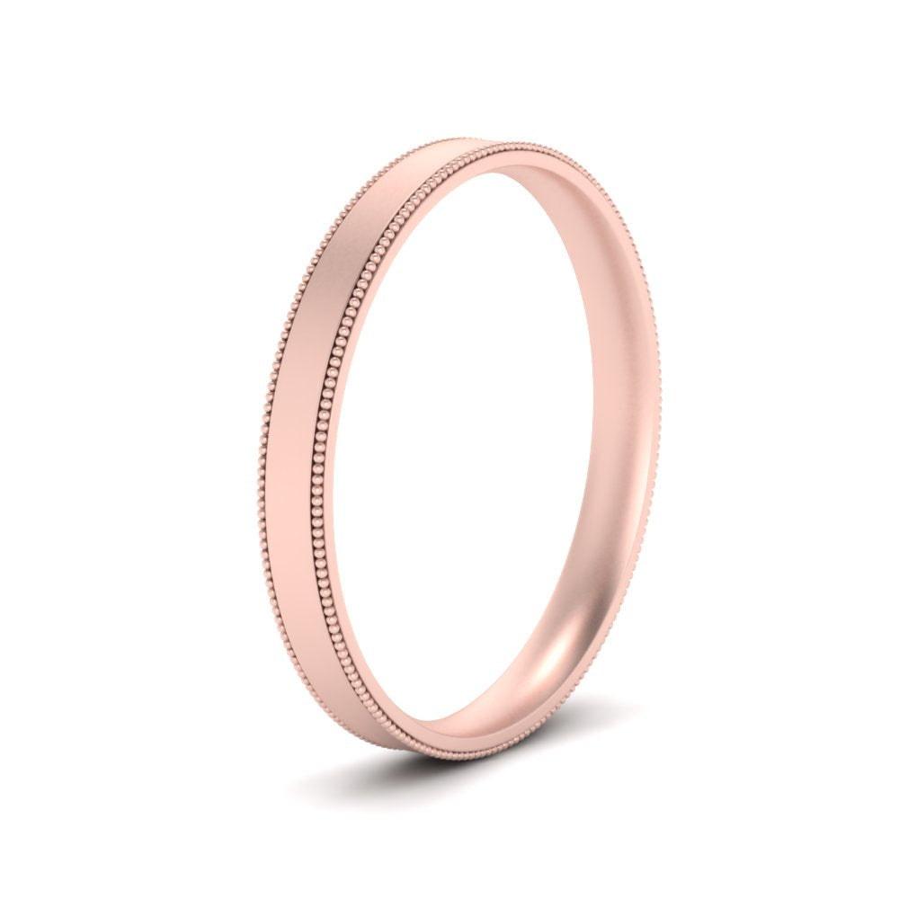 4 mm Stepped Edge Comfort Fit Flat Mens Band