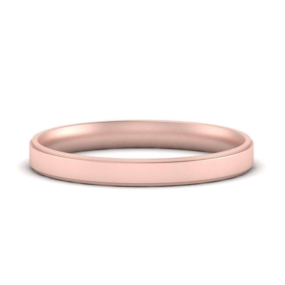 4 mm Steps Edge Comfort Fit Mens Band