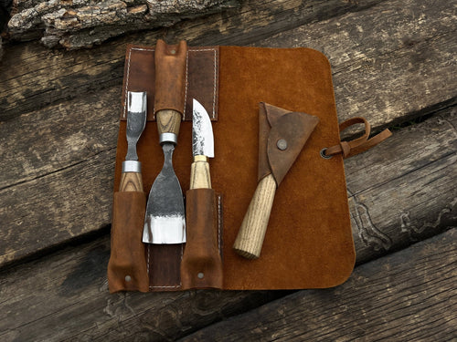 4-Piece Wood Carving Tool Set | Tool Sets | Wiccan Center