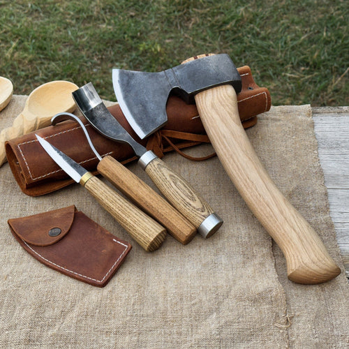 4-Piece Spoon Carving Tool Set | Tool Sets | Wiccan Center