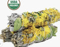 Sunflower (Dandelion) White Sage Smudge Stick (4 in.) | Smudge Sticks | Wiccan Center