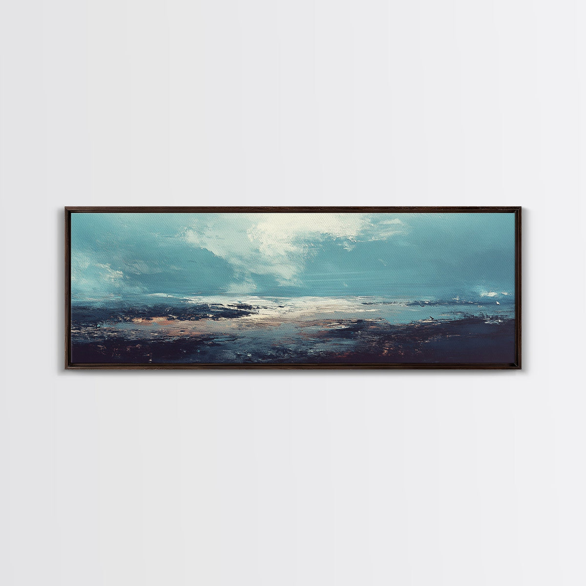 Moody Ocean Canvas Print Coastal Seascape Art, Abstract Blue Water Painting, Home Decor, Living Room Wall Art, Ocean Wall Art | | Wiccan Center
