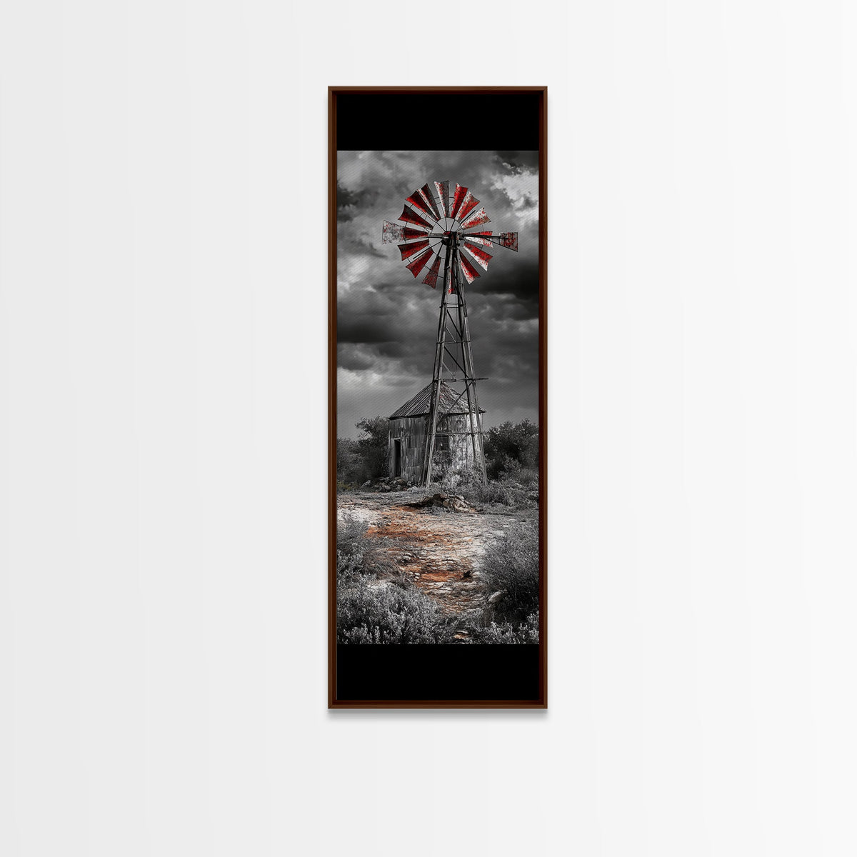 Western Windmill Art, Canvas Print, rustic décor, windmill wall art, farmhouse art, extra wide art, Joshua tree art, southwest wall art | | Wiccan Center