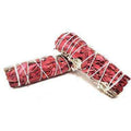 White, Blue & Red Dragon's Blood Sage (Single Combo) Smudge Stick (4 in.) | Smudge Sticks | Wiccan Center