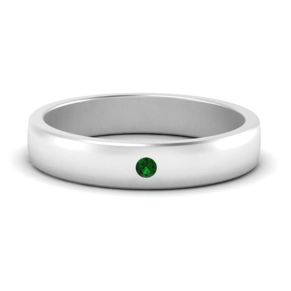 Round Diamond Classic Mens Band