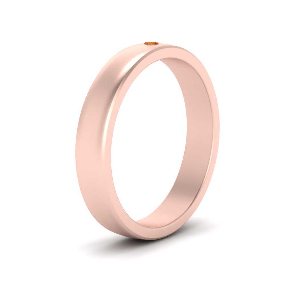 Round Diamond Classic Mens Band
