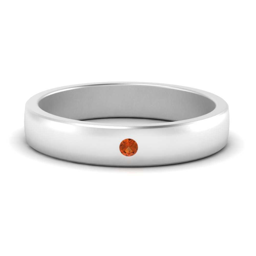 Round Diamond Classic Mens Band