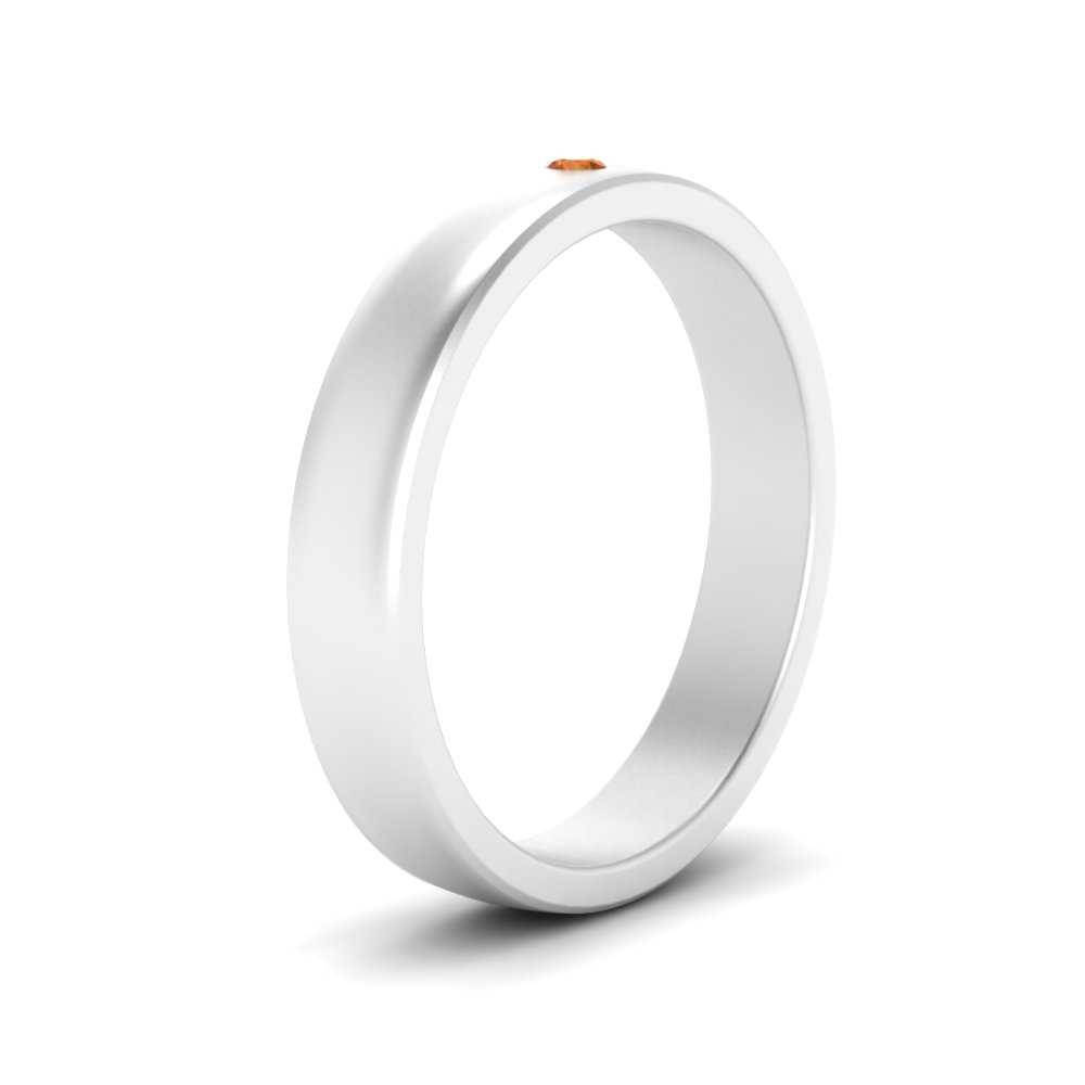 Round Diamond Classic Mens Band