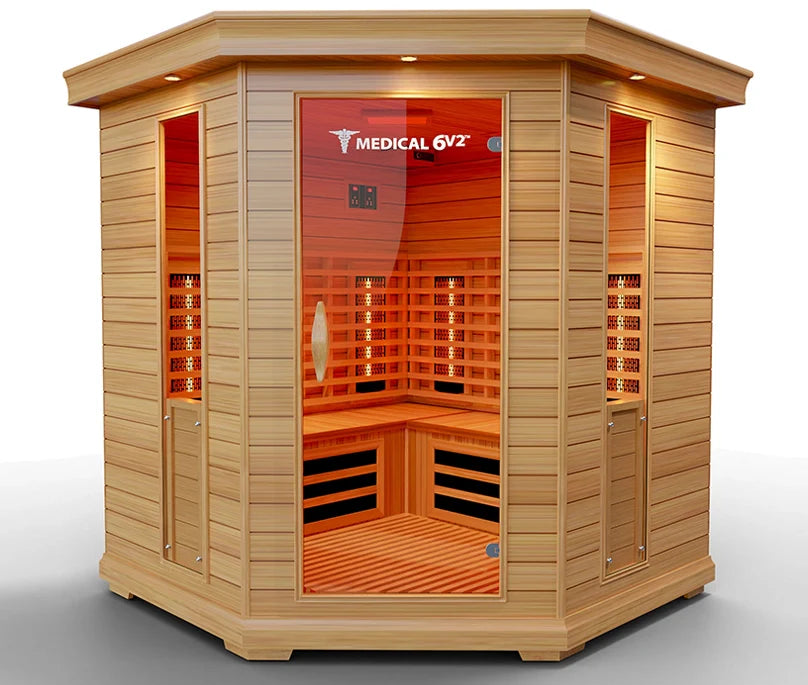 6 Person Indoor Infrared Full Spectrum Sauna | Medical 6 Plus™ | Saunas | Wiccan Center