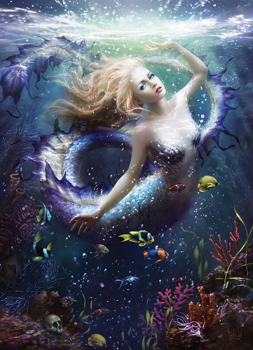 Onde Mermaid Jigsaw Puzzle (1000 Pcs)