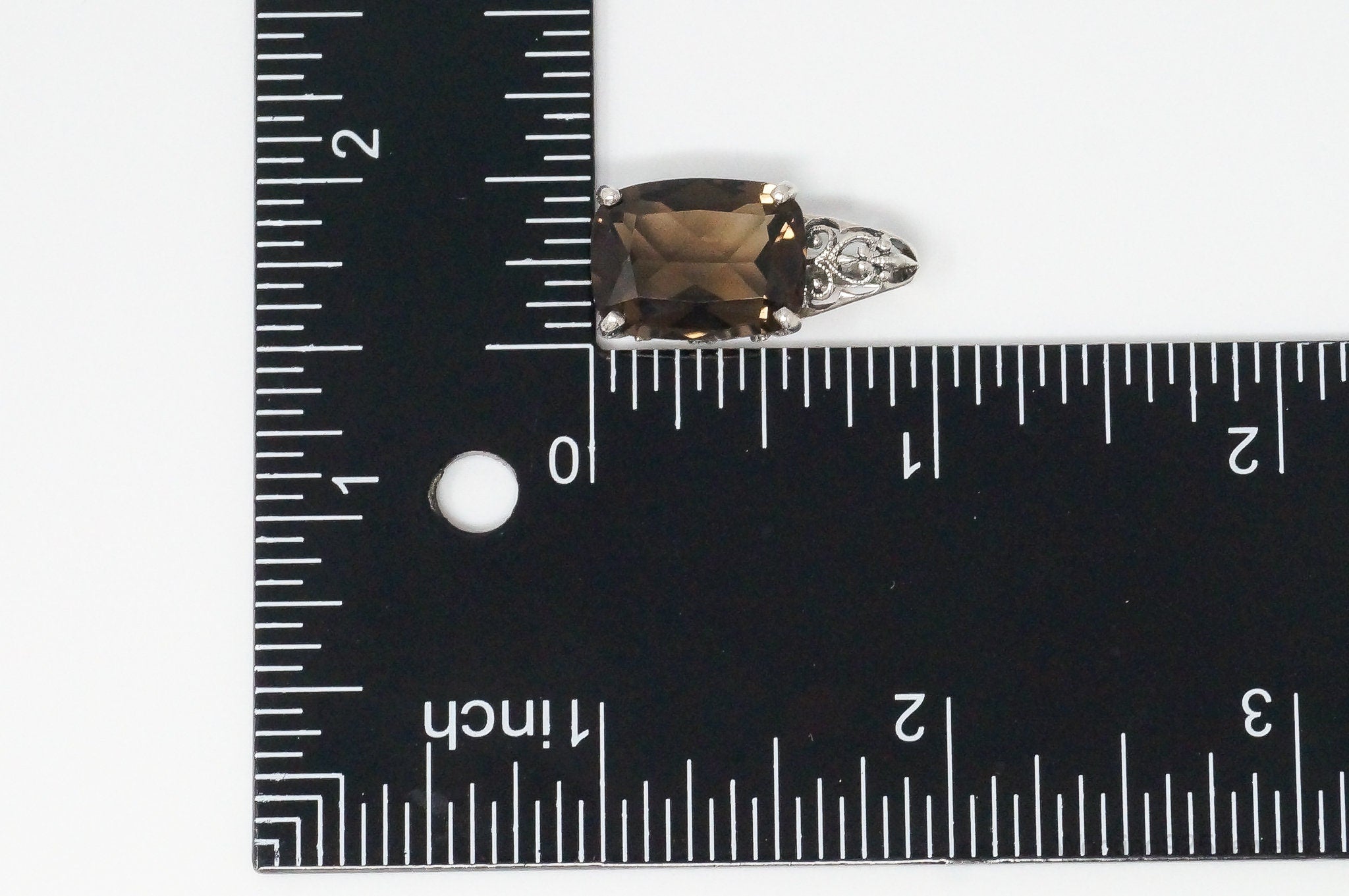 Vintage Designer CNA Large Smoky Topaz Sterling Silver Pendant | Jewelry > Necklaces > Pendants | Wiccan Center