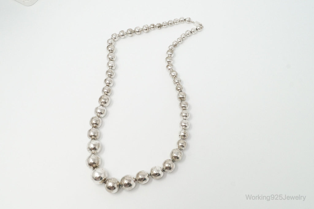 Vintage Ball Bead Sterling Silver Necklace | Jewelry > Necklaces > Pendants | Wiccan Center