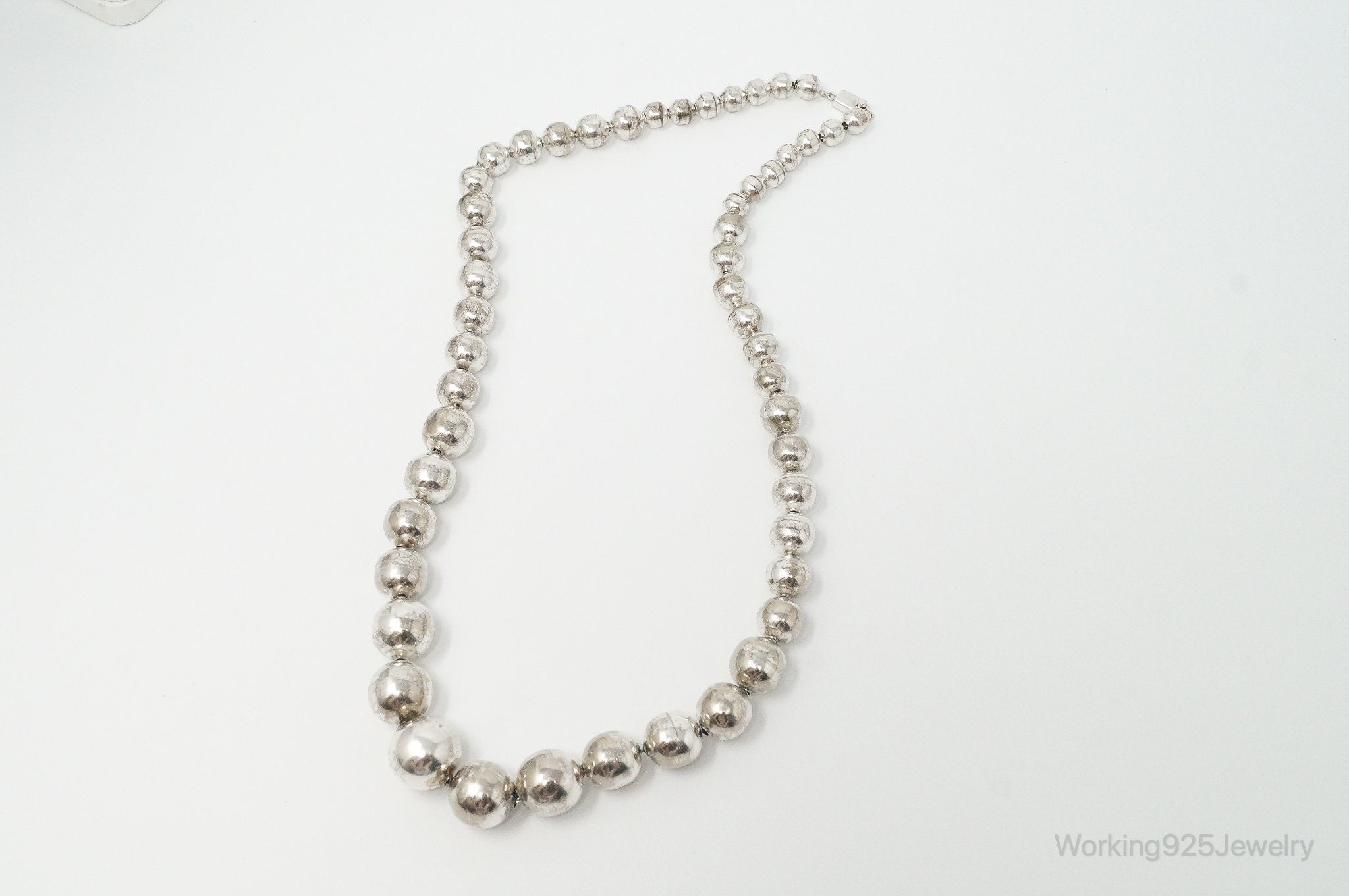 Vintage Ball Bead Sterling Silver Necklace | Jewelry > Necklaces > Pendants | Wiccan Center