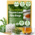 Premium 40 Thyme Leaf Tea Bags, 100% Natural & Pure, Loose Leaf Herbal Tea. | Tea | Wiccan Center