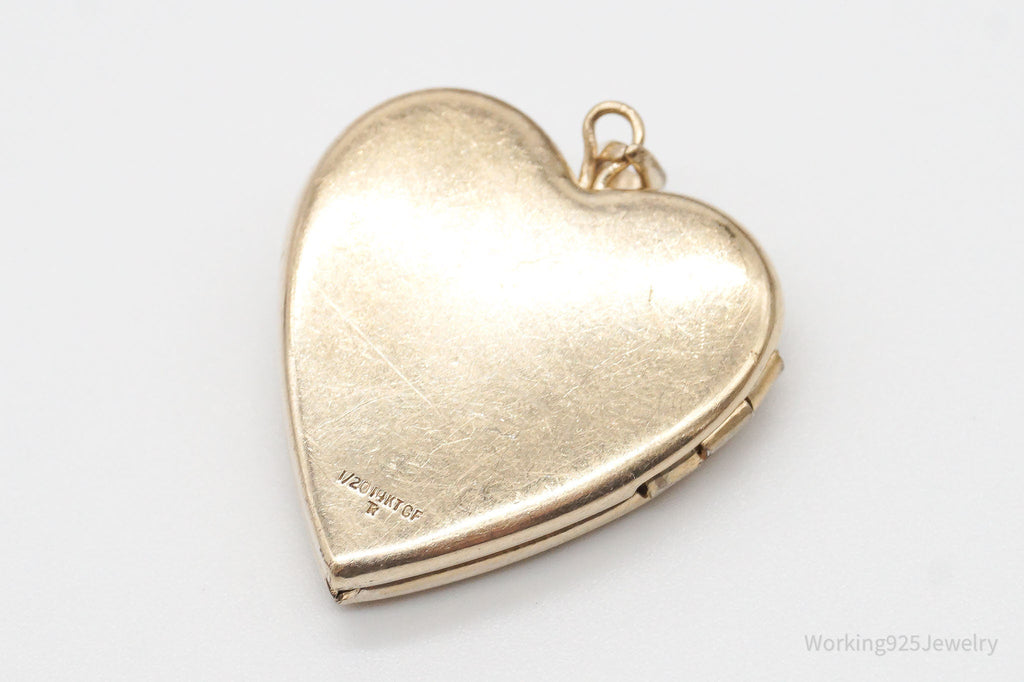 Vintage 14K Gold Filled "I Love You" Heart Locket Pendant | Jewelry > Necklaces > Pendants | Wiccan Center