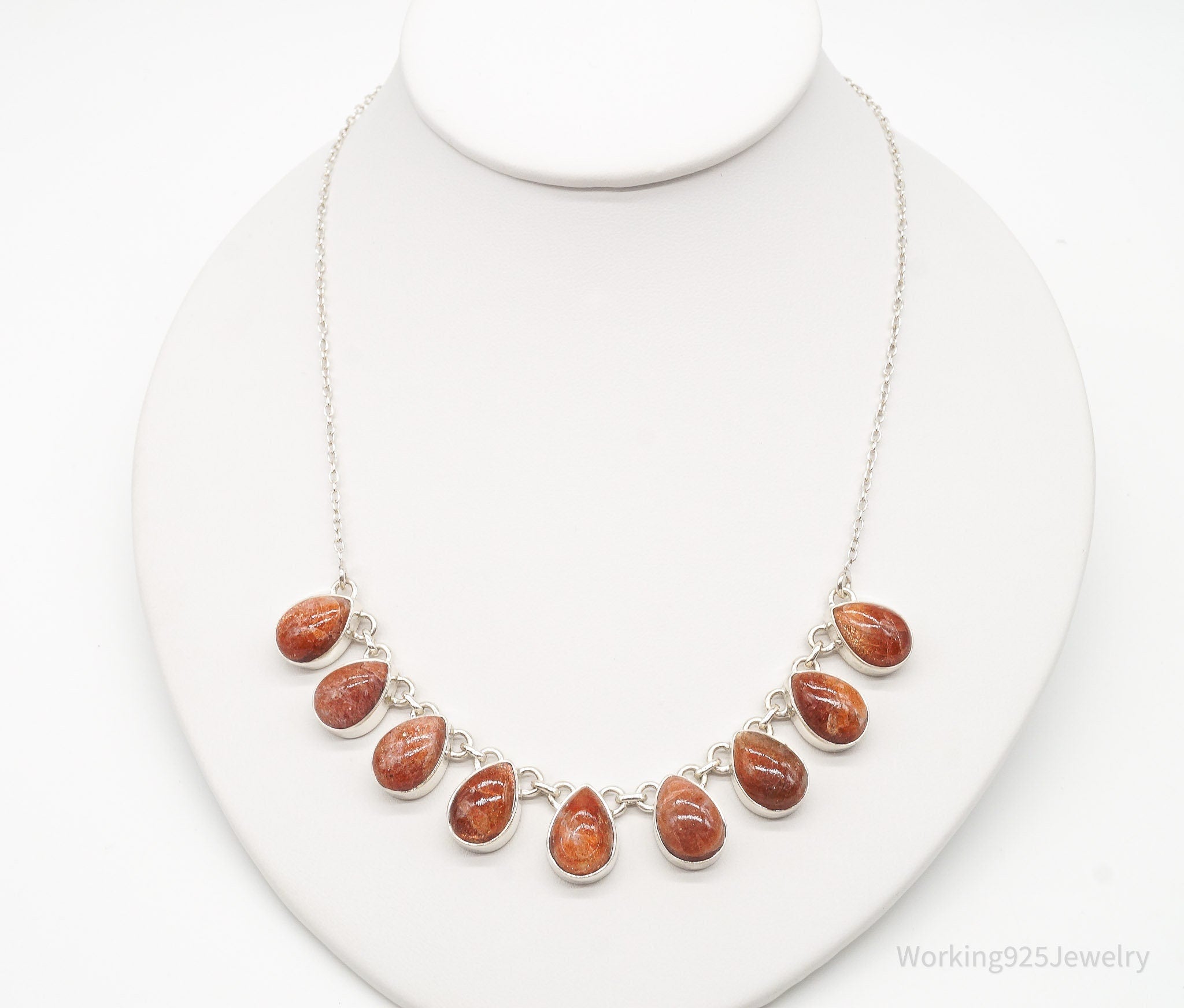 Vintage Designer TGGC Sunstone Sterling Silver Necklace | Jewelry > Necklaces > Pendants | Wiccan Center