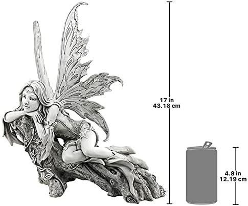 Design Toscano Pause to Ponder Fairy Garden Statue | Outdoor Statues | Wiccan Center