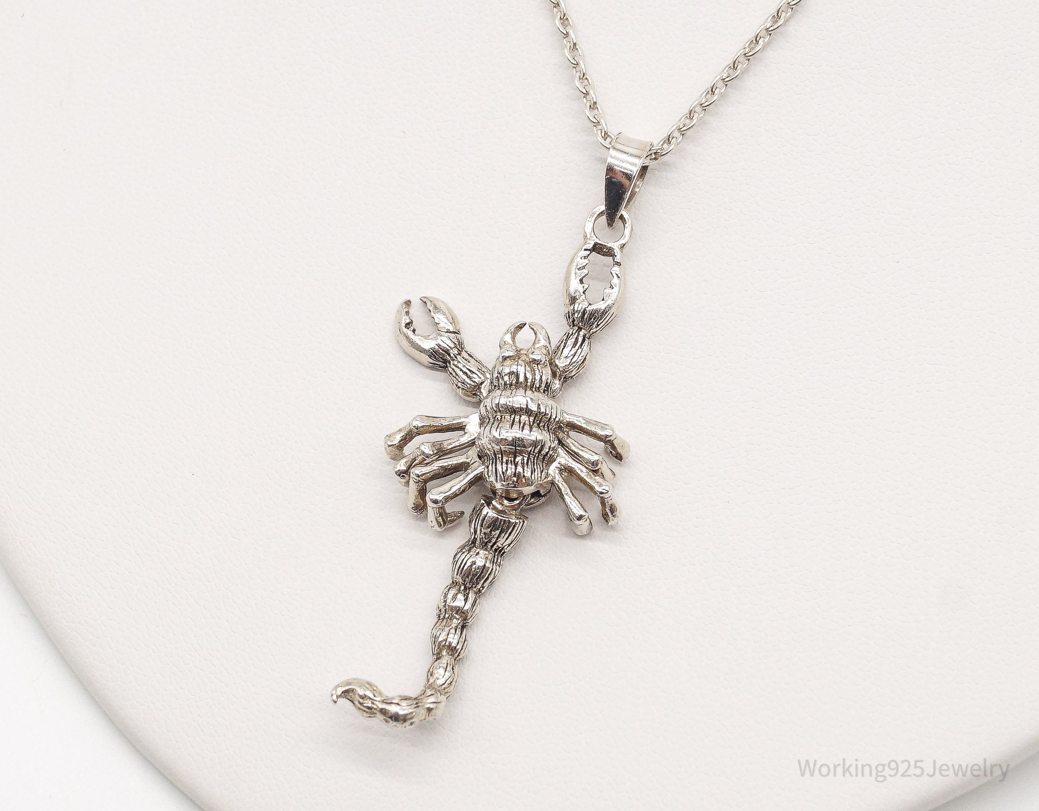 Vintage Moving Scorpion Sterling Silver Necklace | Jewelry > Necklaces > Pendants | Wiccan Center