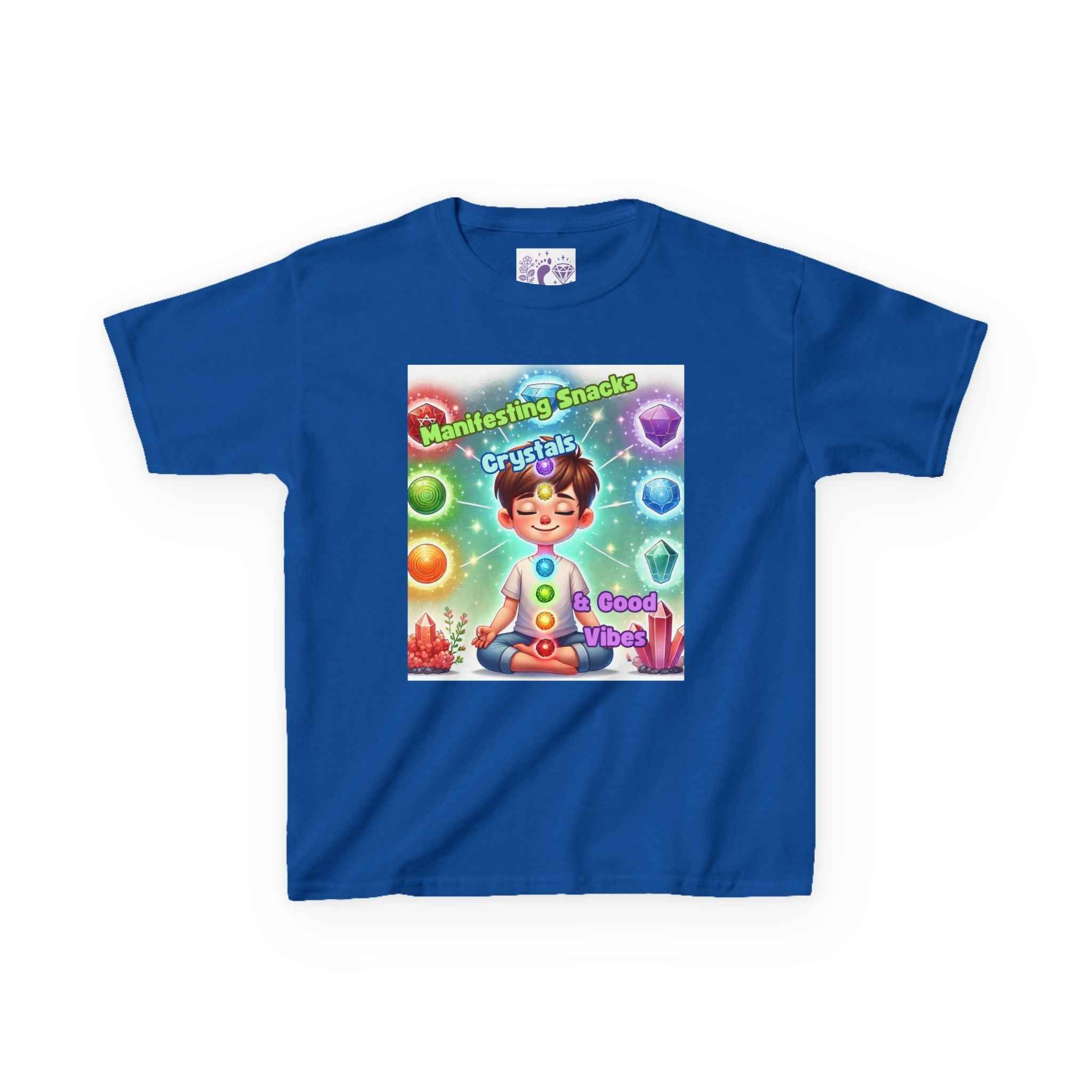 Kids TShirt 'Manifesting Snacks, Crystals, and Good Energy' | Kids clothes | Wiccan Center