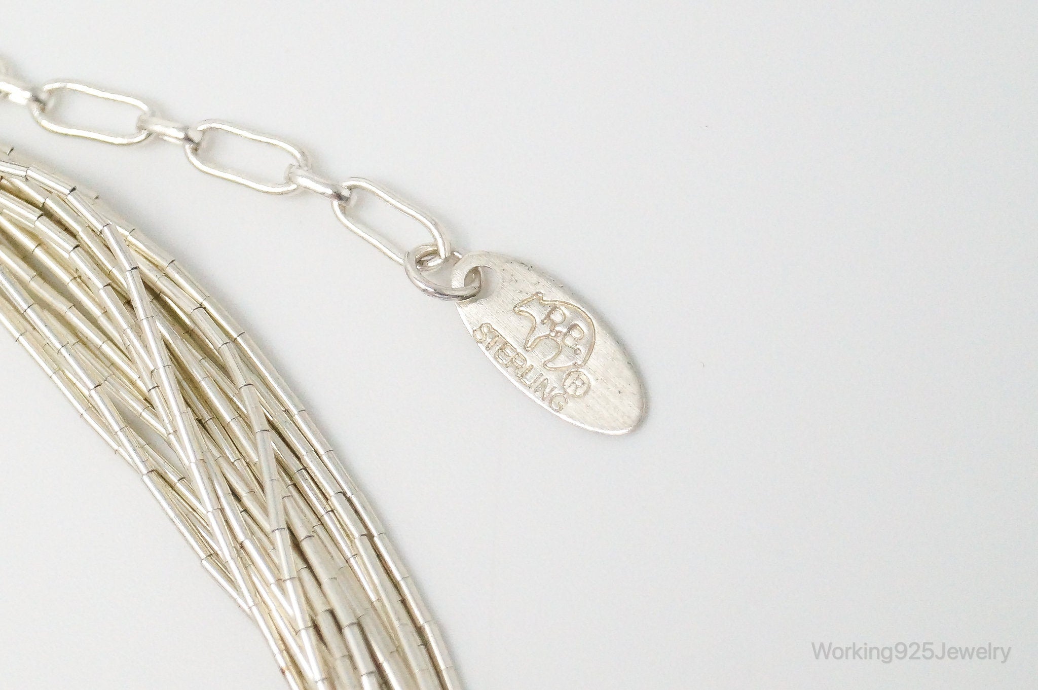 Vintage Native American Running Bear Shop Sterling Silver Bead Necklace | Jewelry > Necklaces > Pendants | Wiccan Center