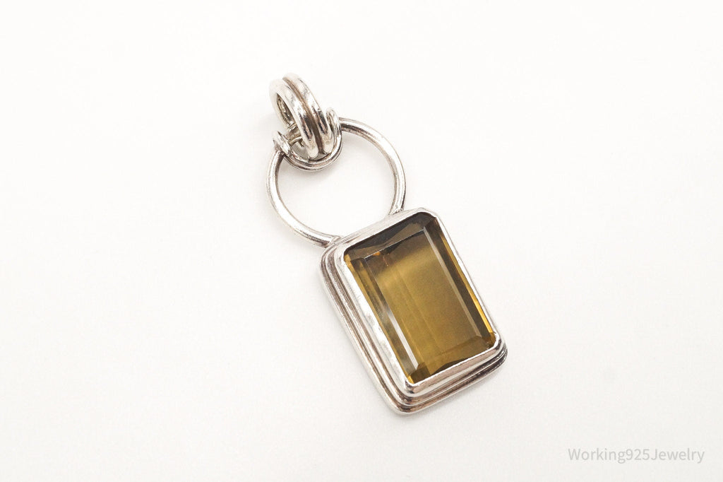 Vintage Large Smoky Topaz Sterling Silver Pendant | Jewelry > Necklaces > Pendants | Wiccan Center
