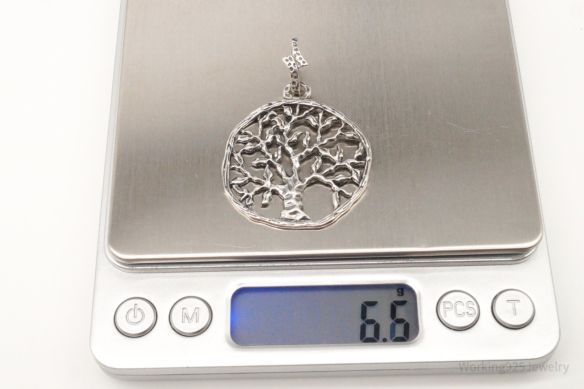 Vintage Tree Openwork Sterling Silver Pendant | Jewelry > Necklaces > Pendants | Wiccan Center