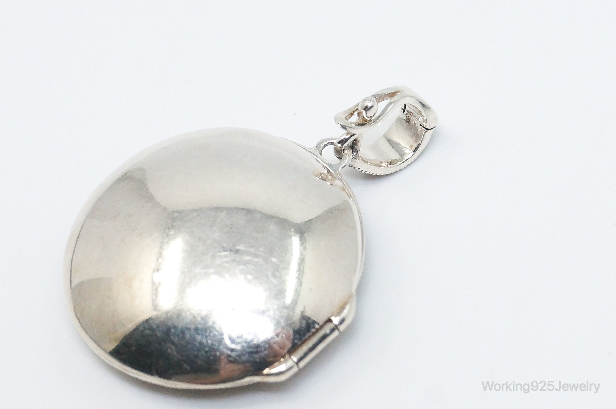Vintage Marcasite Art Deco Cut Out Locket Sterling Silver Pendant | Jewelry > Necklaces > Pendants | Wiccan Center