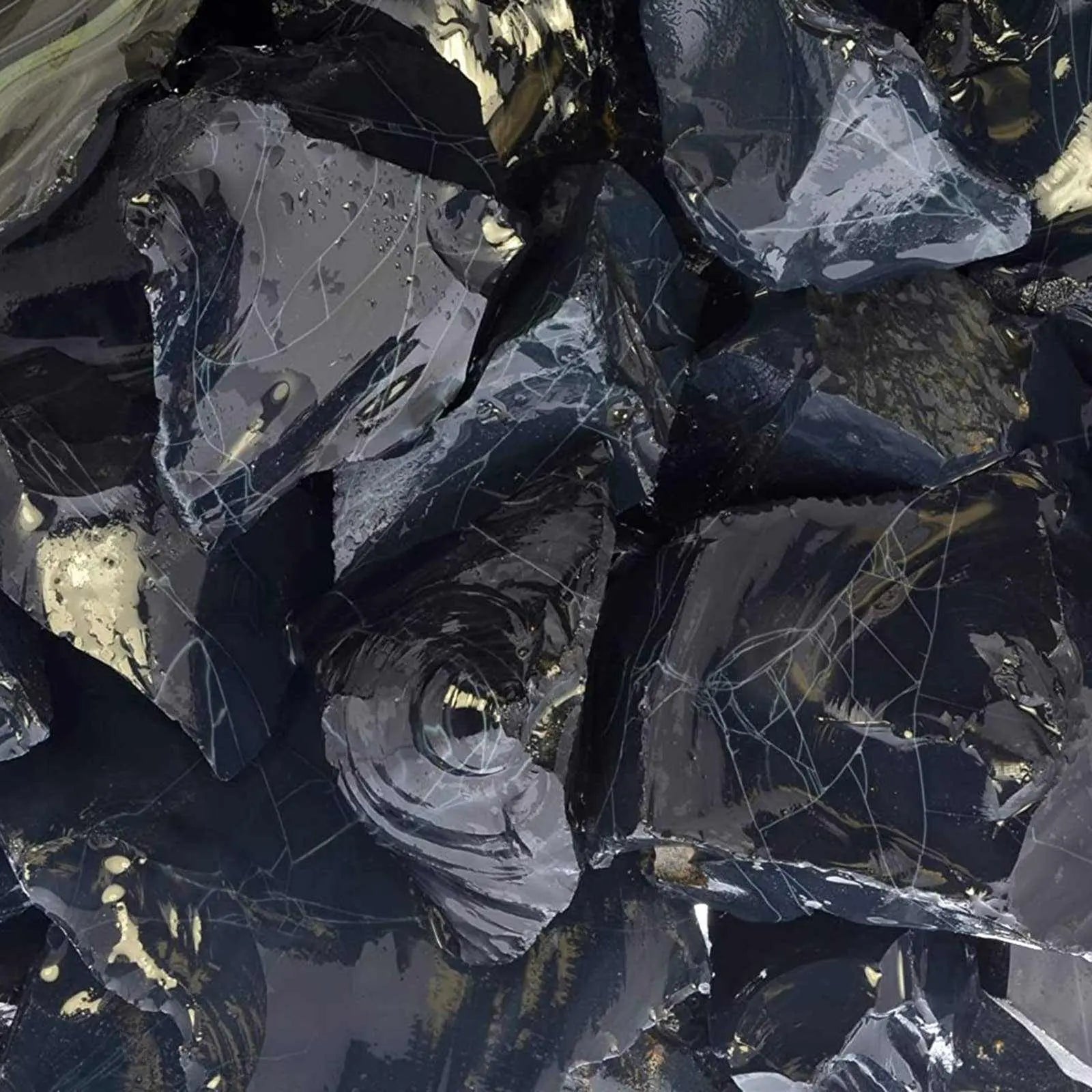 Natural Spiderweb Obsidian – Raw Stone from Mexico | Rough Stones | Wiccan Center