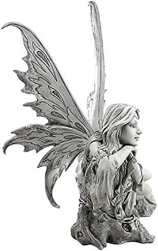 Design Toscano Pause to Ponder Fairy Garden Statue | Outdoor Statues | Wiccan Center