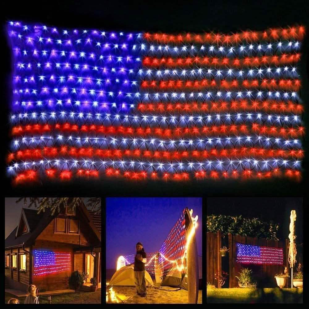420 LED American Advanced Flag String Lights | String & Fairy Lights | Wiccan Center