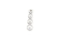 Vintage Art Deco Cubic Zirconia Circles Bubbles Sterling Silver Necklace Pendant | Jewelry > Necklaces > Pendants | Wiccan Center