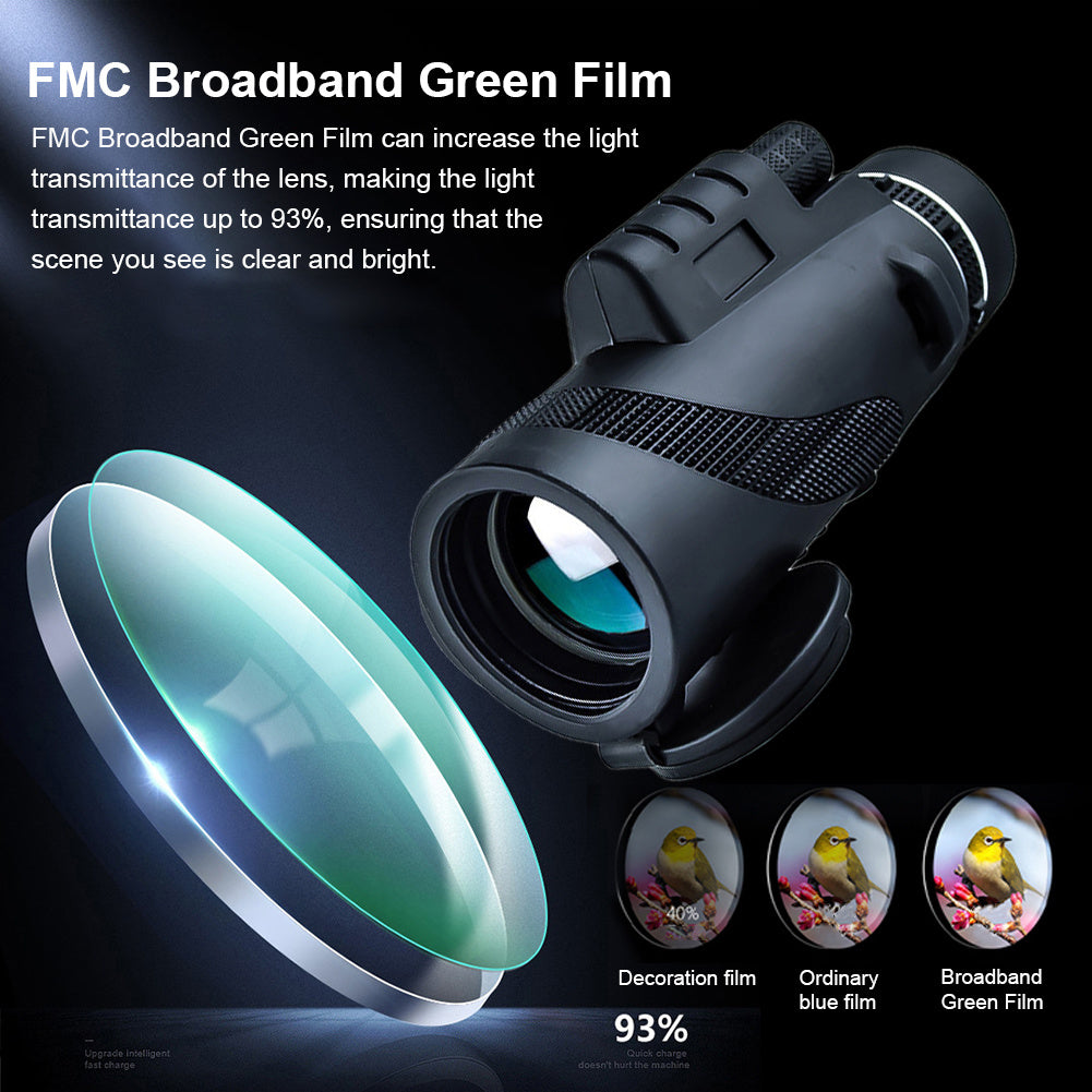High-Power HD Monocular Telescope for Low-Light Night Vision and Outdoor Use | 0 | Wiccan Center