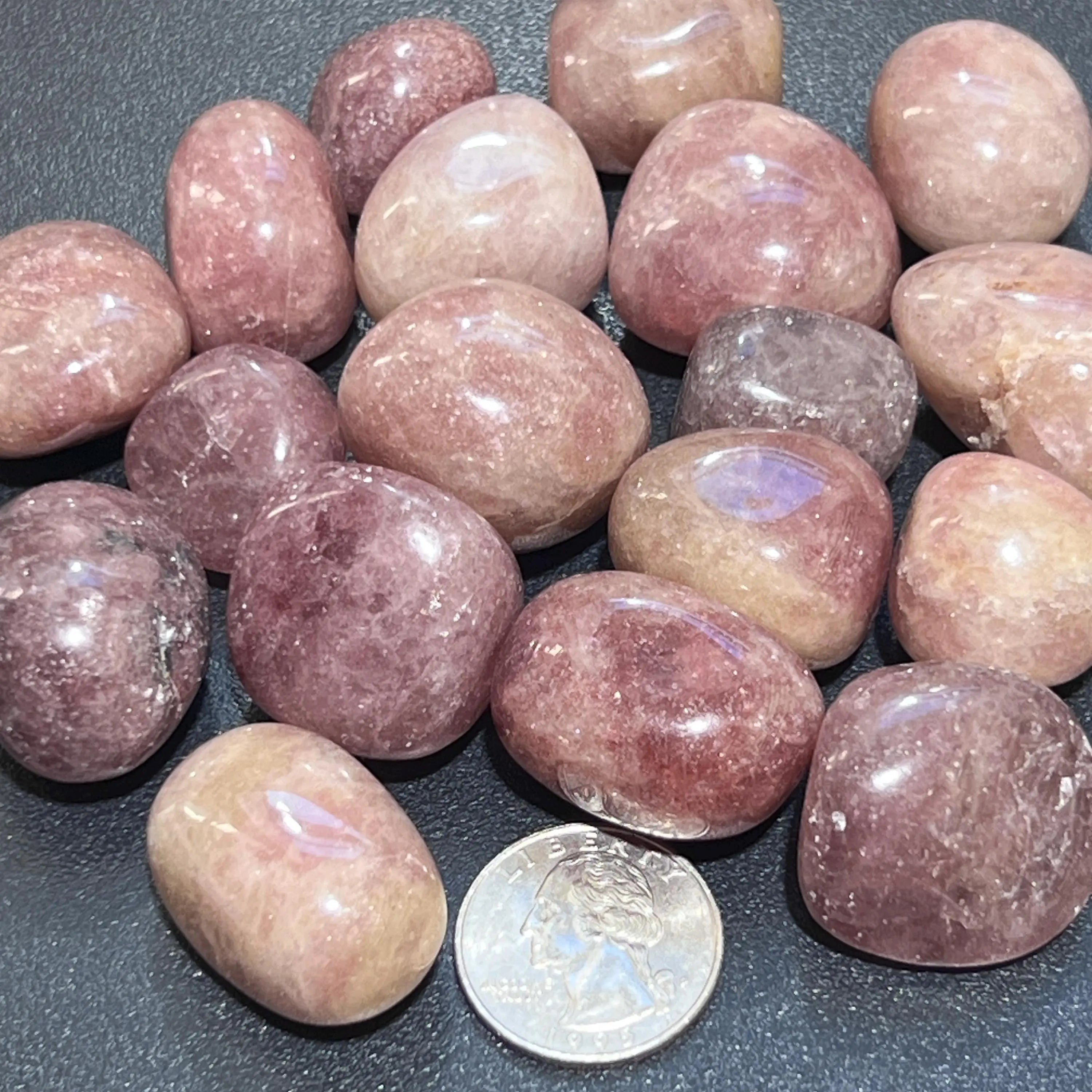 Red Strawberry Quartz Tumbled Bulk Wholesale Lot Polished Gemstones Decor Supply | Home & Living > Home Decor > Home Accents > Rocks & Geodes | Wiccan Center