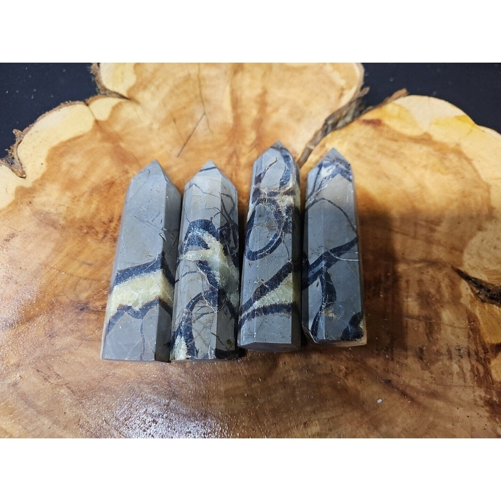 Dragon Septarian Geode Cluster Set — 1 lb, 4 Pieces from Madagascar | CrystalCloud Company | Geodes & Clusters | Wiccan Center