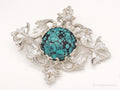 Vintage 1960s Turquoise Sterling Silver Pendant Pin | Jewelry > Necklaces > Pendants | Wiccan Center