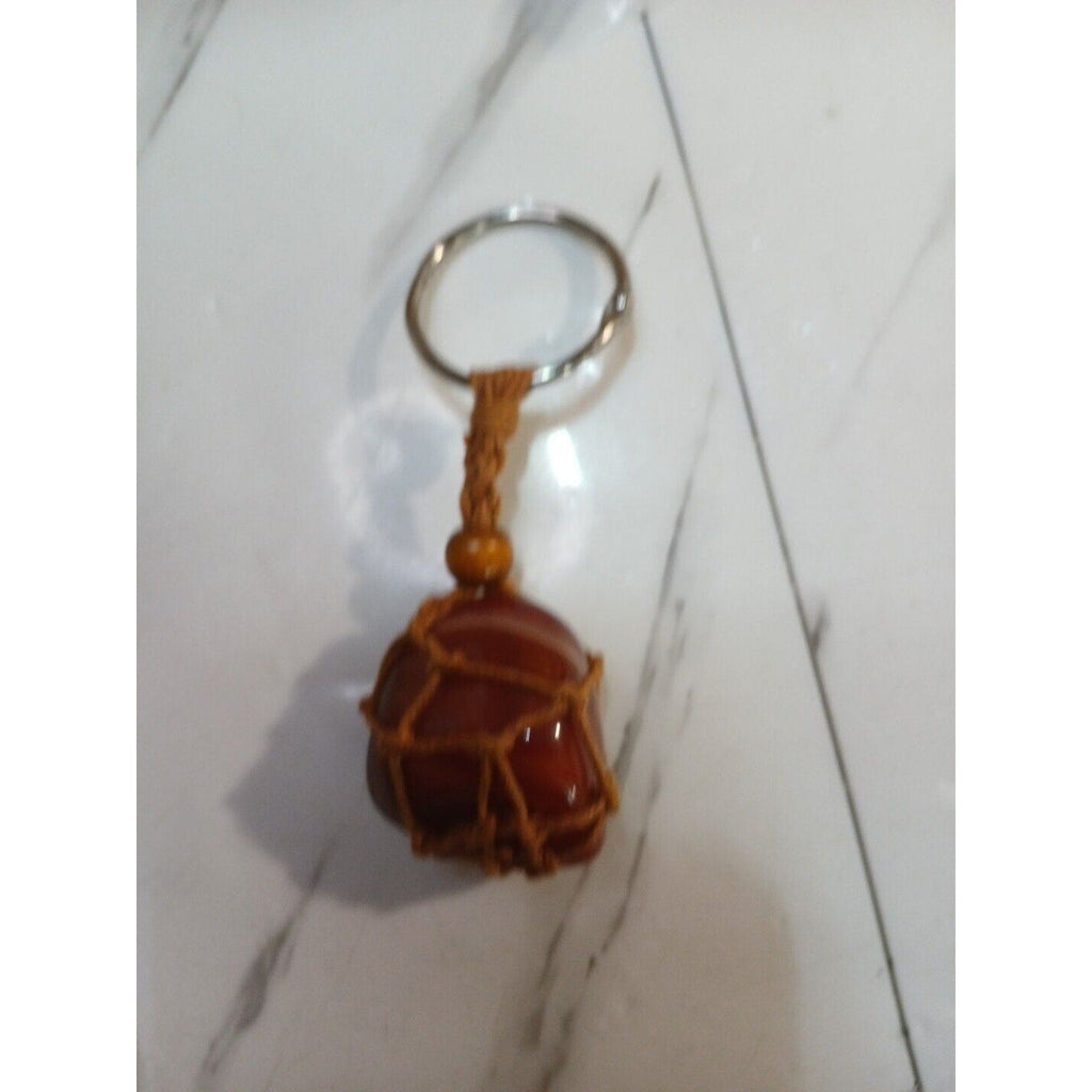 Agate key chain