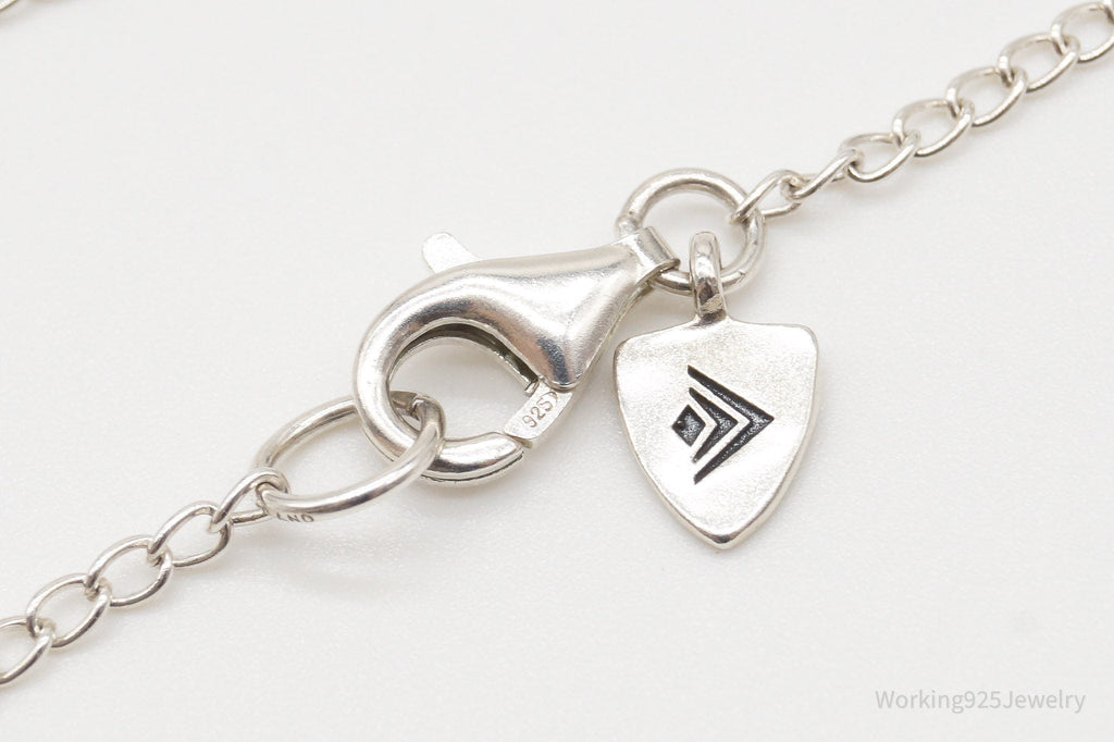 Designer Silpada "Pedal To The Metal" Pyrite Brass Sterling Silver Necklace 36" | Jewelry > Necklaces > Pendants | Wiccan Center