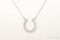 Vintage Horse Shoe Cubic Zirconia Sterling Silver Necklace | Jewelry > Necklaces > Pendants | Wiccan Center